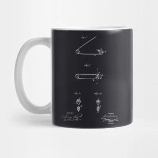 Safety Pin Vintage Patent Hand Drawing Mug